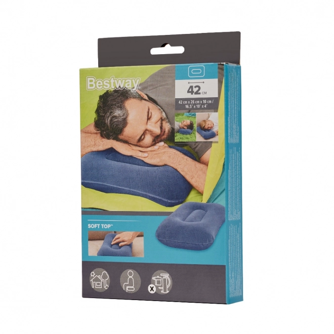 Bestway oreiller de voyage gonflable en velours