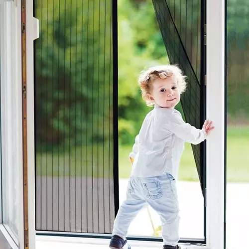 Moustiquaire auto-fermant pour porte - 100 x 210 cm