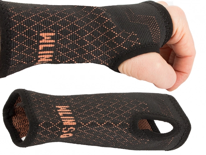 Attelle élastique de poignet avec support en cuivre