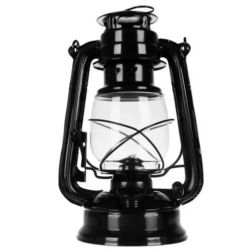 lampe à huile noire 24cm