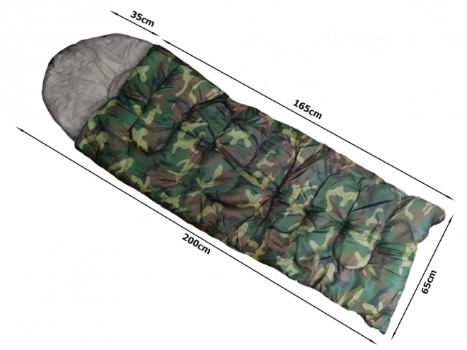 Sac de couchage Mummy Camo 200 x 65 cm camouflage