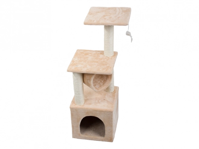 Arbre à chat griffoir maisonnette tour 92cm