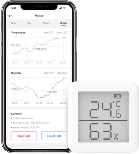Application avec historique, export et alertes