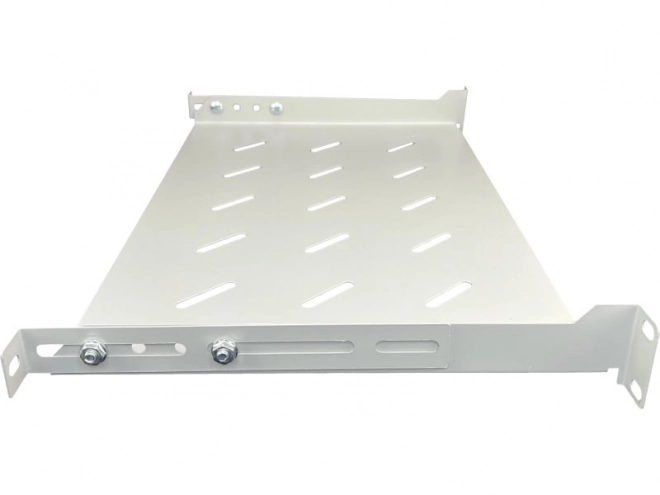 Étagère fixe 19 pouces 1U, profondeur 280 mm, grise
