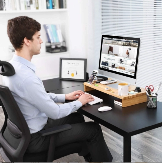 Support de moniteur - bambou