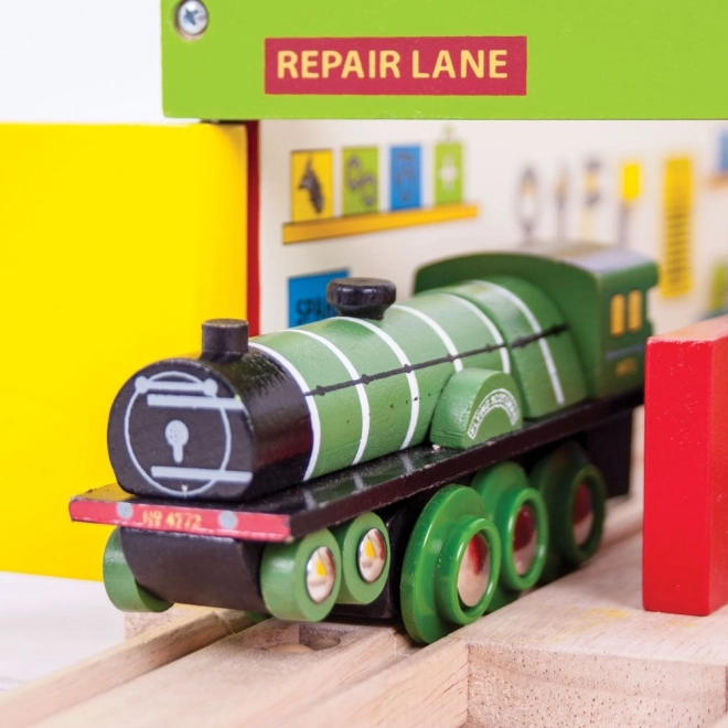 Bigjigs Rail Réplique en bois locomotive Flying Scotsman