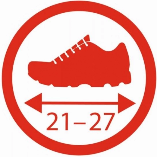 Réglage facile pour les pointures 21–27