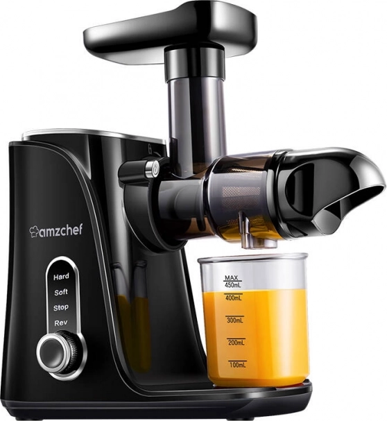 Extracteur de jus à rotation lente noir AMZCHEF