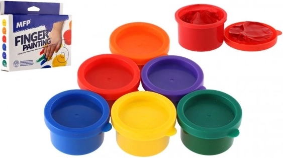 Set de peintures au doigt MFP, 6 pcs