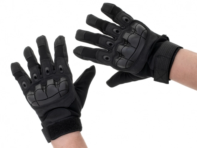Gants militaires tactiques avec protection des articulations L noir