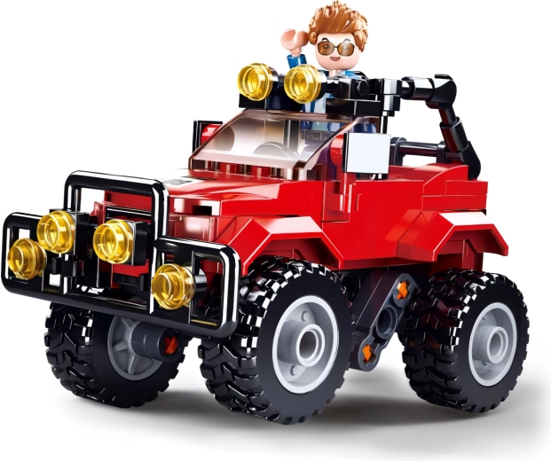 Jeep tout-terrain à suspension