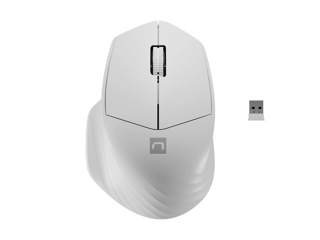 Souris sans fil Siskin 2 1600 DPI Bluetooth 5.0 + 2,4GHz – Blanc