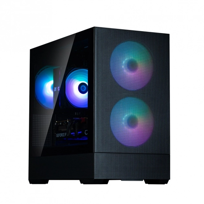 Boîtier P30 Air mATX Mini Tour avec ventilateurs ARGB noir
