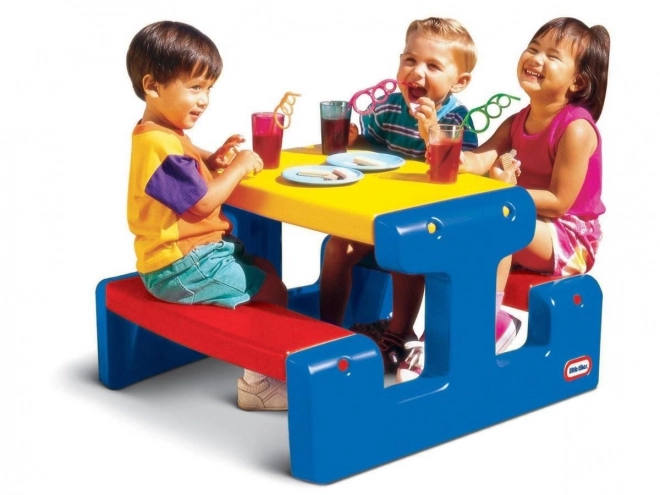 Table de pique-nique Junior bleu