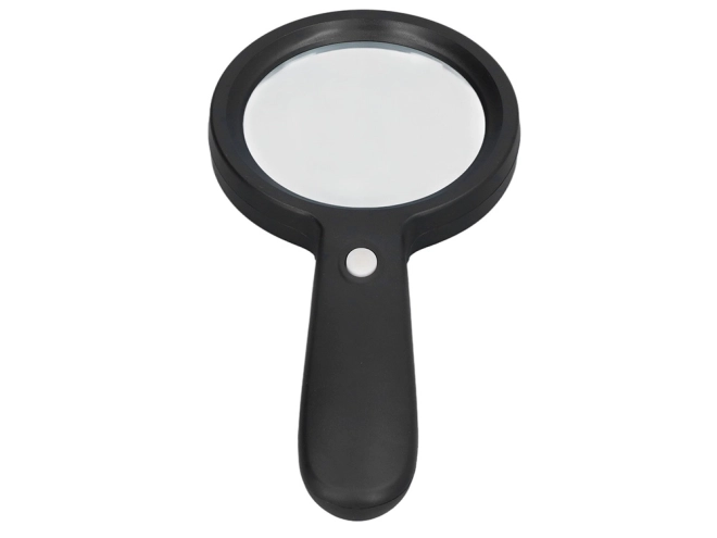 Loupe manuelle avec éclairage LED, grossissement 10x