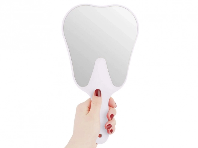 Miroir cosmétique en forme de dent