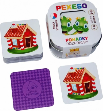 Mémo contes de fées en boîte en métal (64 cartes)