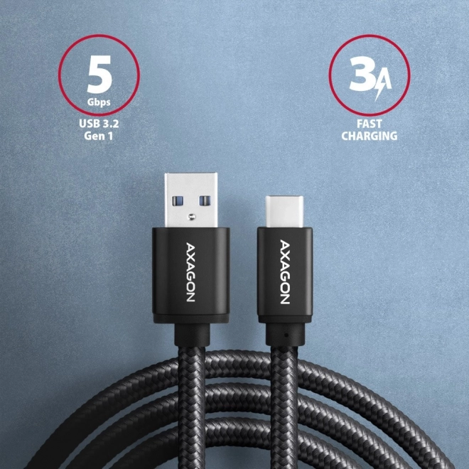Câble USB-C à USB-A 1,5 m USB 3.2 Gen 1 3A ALU tressé