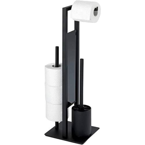 Support pour papier toilette avec brosse WC et porte-rouleau