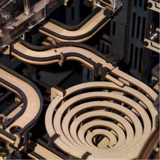 Piste à billes Night City - Kit de construction en bois 3D