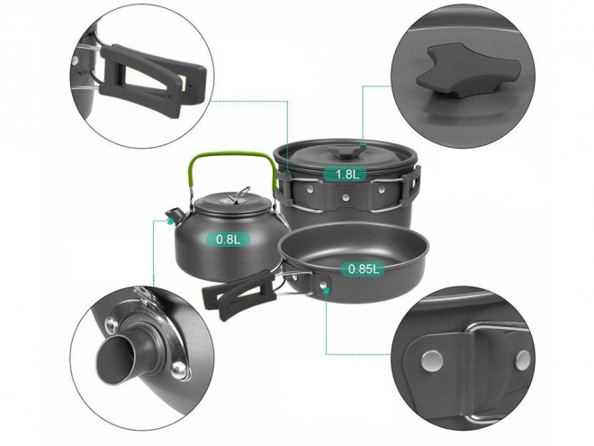 Ensemble de Vaisselle de Camping 18v1