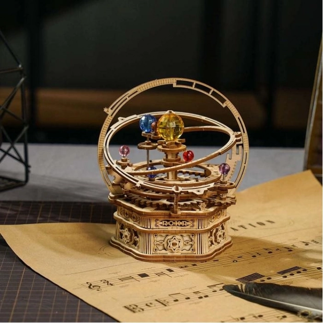 RoboTime Maquette 3D Boîte à musique Horloge astronomique historique