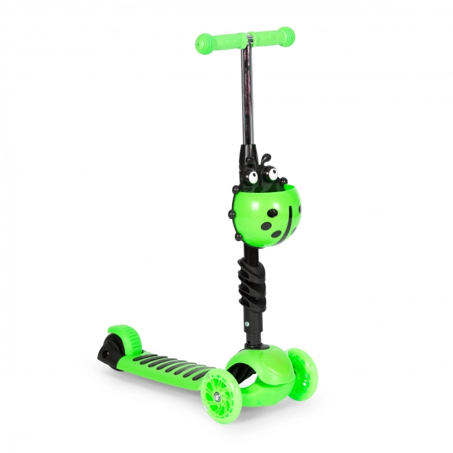 Trottinette d'équilibre tricolore coccinelle 5 en 1 LED