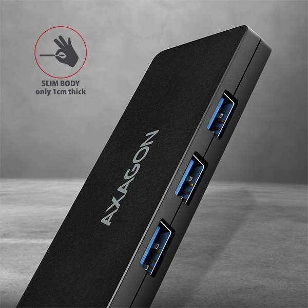 Axagon Slim USB Hub 4 ports USB 3.2 Gen 1 avec câble de 14 cm Type-C