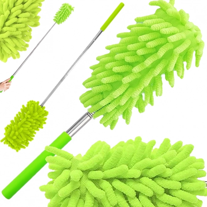 Plumeau télescopique en microfibre, vert