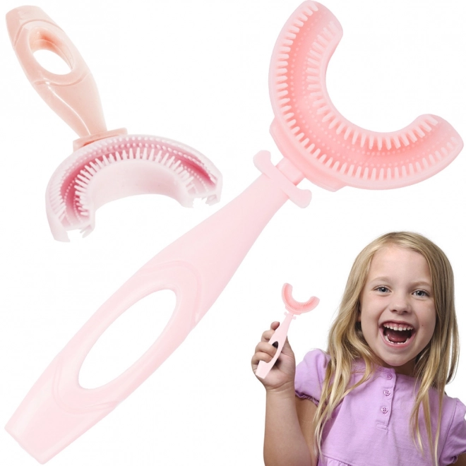 Brosse à dents en silicone pour enfants en forme de U