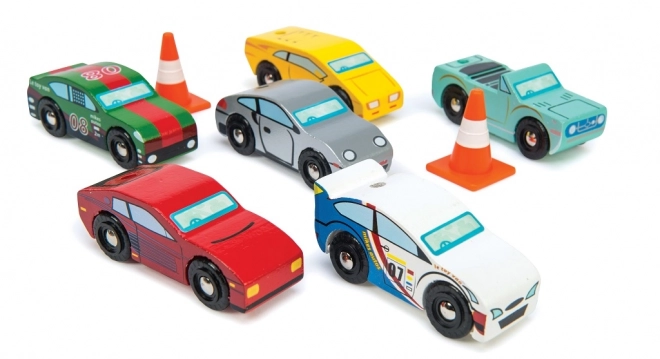 Ensemble de petites voitures en bois Monte Carlo Sports Cars