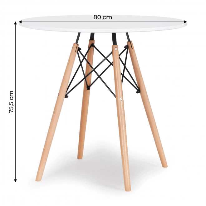 Table à manger moderne 80 cm de cuisine