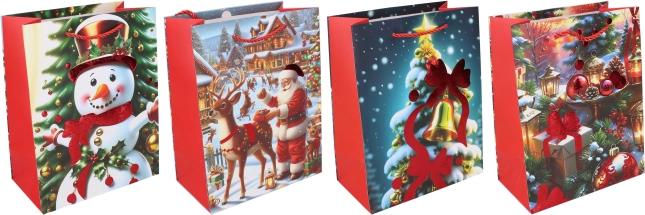 Sac cadeau L 32 × 41,5 × 12 cm Noël