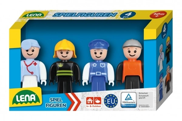 Ensemble de figurines bleues