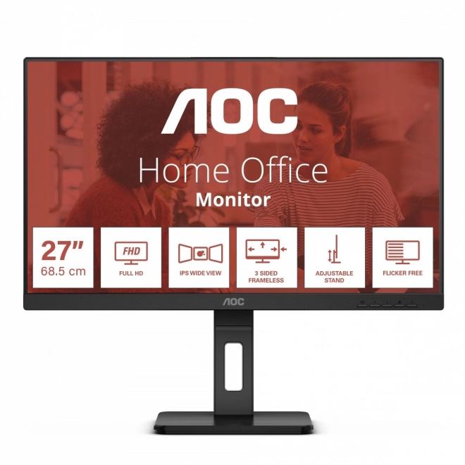 Moniteur AOC 24 pouces IPS HDMI DP Pivot haut-parleurs