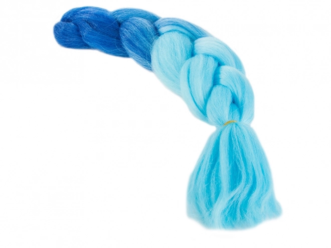 Cheveux synthétiques pour tresses ombrées bleues