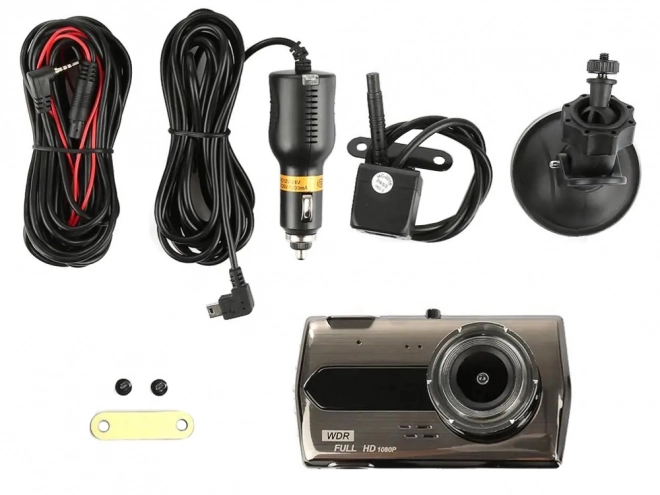 Caméra de voiture avec enregistrement full HD et écran LCD