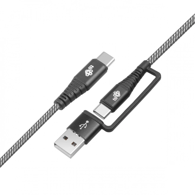 Câble 2en1 : USB-C et USB A avec longueur de 1,2 m