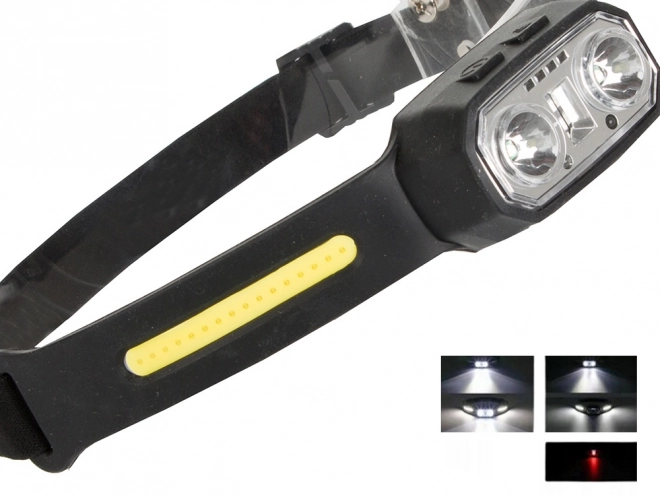 Lampe frontale avec capteur LED