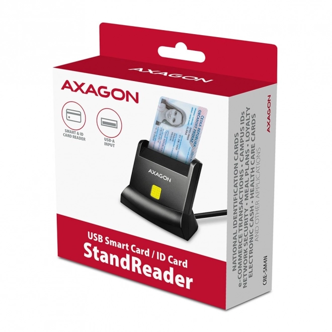 Lecteur de cartes de bureau AXAGON CRE-SM4N USB