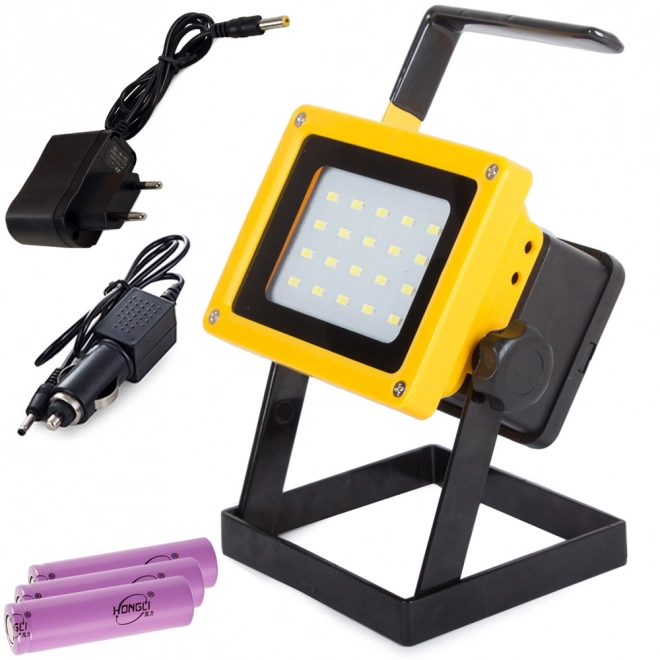 Lampe LED portative rechargeable avec halogène 100W