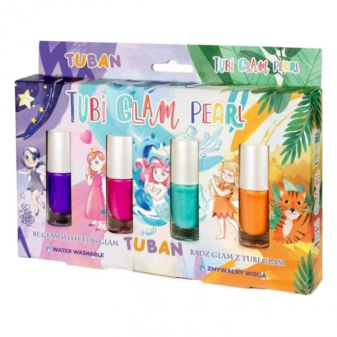 Vernis à ongles Tubi Glam set 4 pcs - nacré