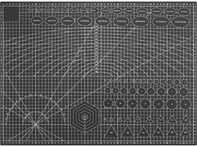 Tapis de découpe autorégénérant A2 double face