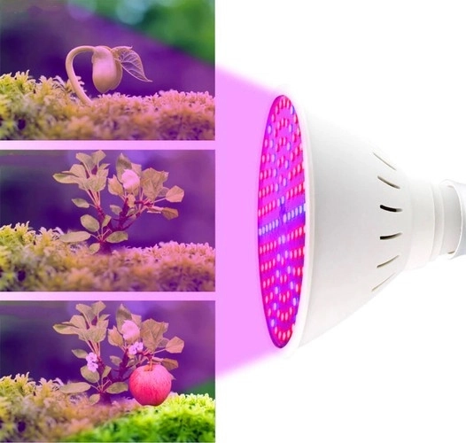 Lampe LED pour croissance des plantes 200 LED E27