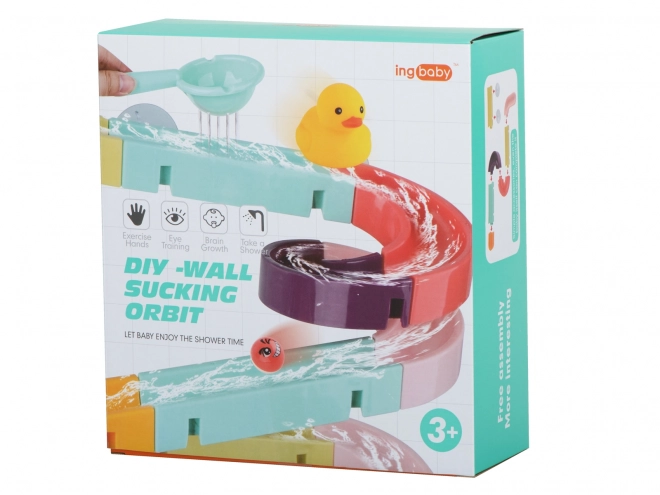 Toboggan coloré pour baignoire pour petits canards