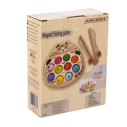 Jouet de pêche magnétique en bois Kruzzel