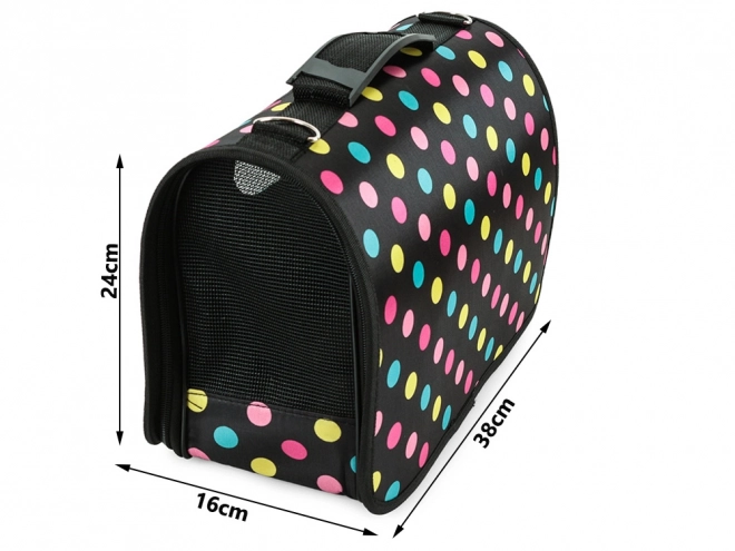 Sac de transport pour animaux à pois