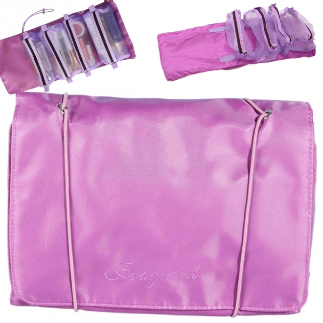 Organisateur de voyage pour cosmétiques avec fermeture éclair 4 en 1