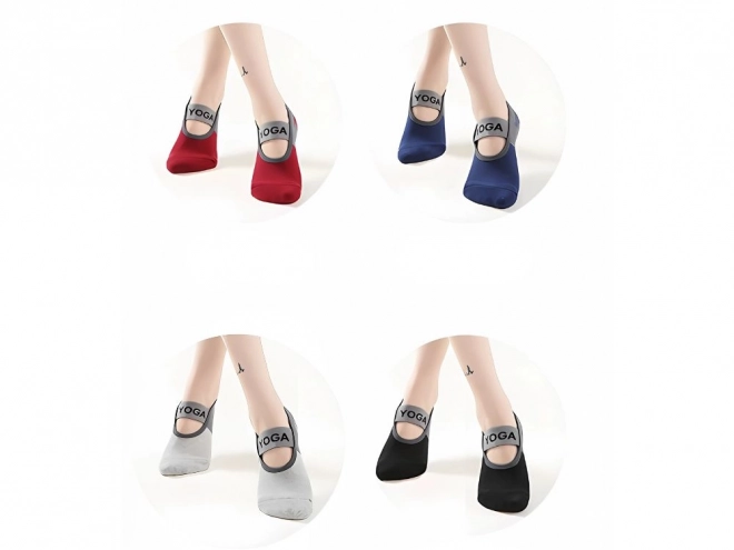 Chaussettes de yoga antidérapantes en coton respirant