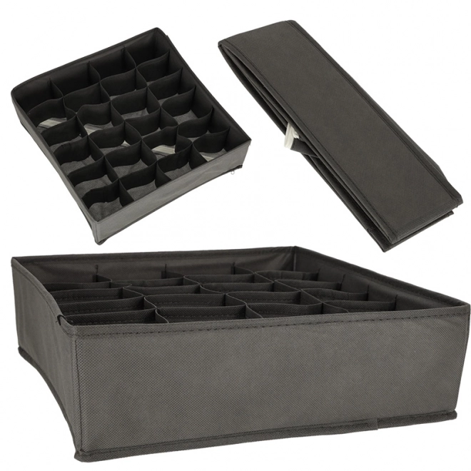 Organisateur de tiroir gris grand pour chaussettes